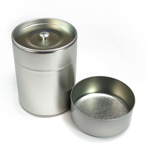Boite double couvercle en métal pour le thé contenance 75g