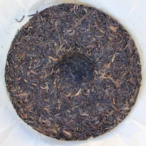 galette puerh vert face verso